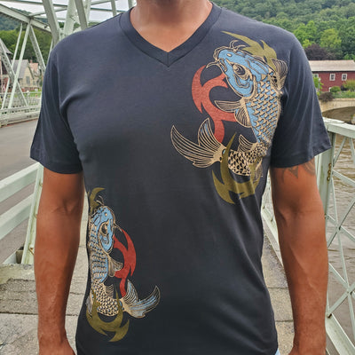 Metallic Koi Dragon Tee