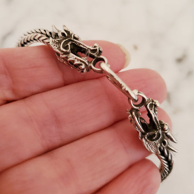 Dragon .925 Sterling Silver Naga Bracelet from Thailand