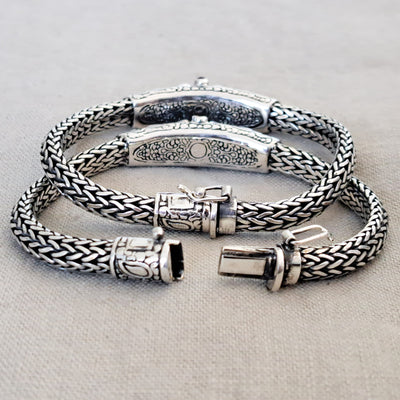 Gemstone .925 Sterling Silver Bracelet from Bali