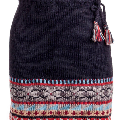 Hand Knit Lined Wool Skirt