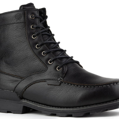 NexGrip Olivier Black Waterproof Mens Snow Boot with Retractable Ice Cleats NEXX