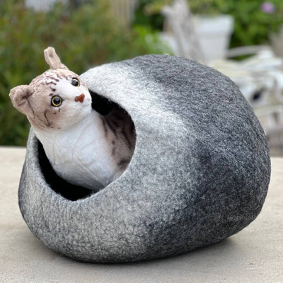 Rainbow Wool Cat Cave