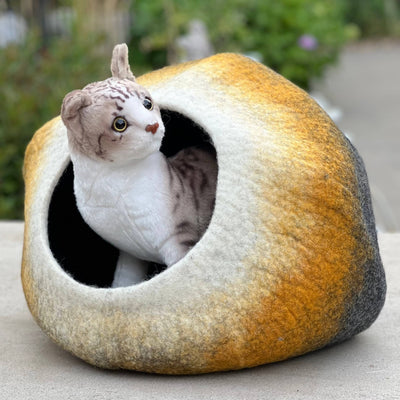 Rainbow Wool Cat Cave