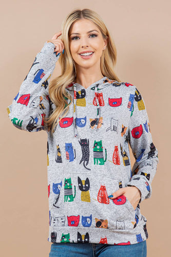 Colorful Cat Hoodie