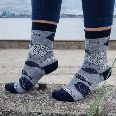 Merino Wool Fish Socks