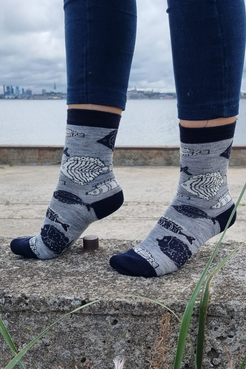 Merino Wool Fish Socks