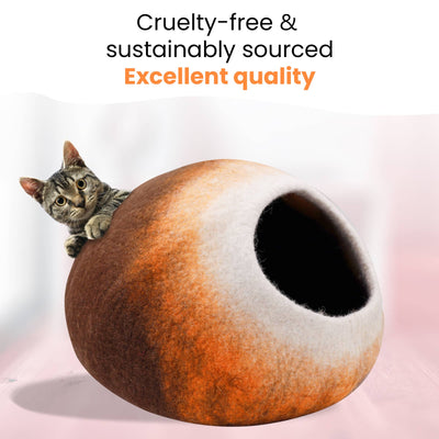 Rainbow Wool Cat Cave