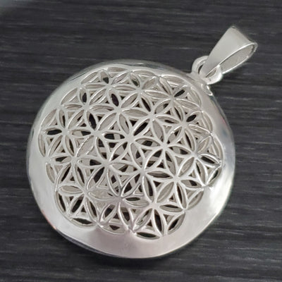 Flower of Life Savred Geometry .925 Sterling Silver Pendant
