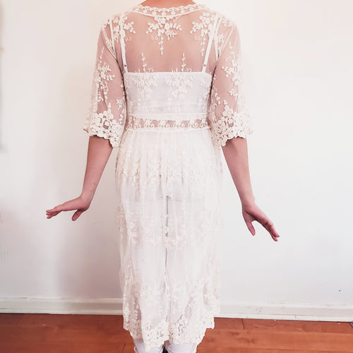 Floral Lace Kimono