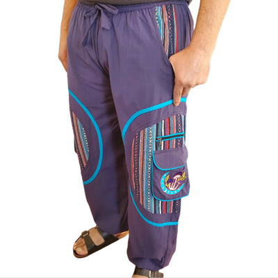 Mushroom Moon Cotton Cargo Pants