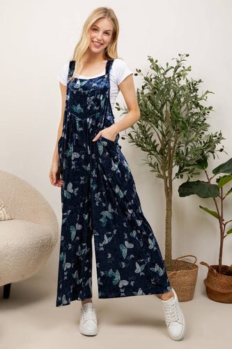 Velvet Butterfly Overalls
