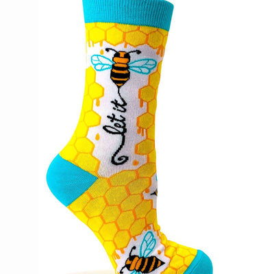 Let it Bee Ladies' Crew Socks