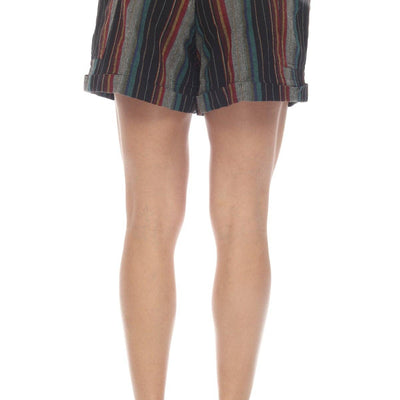Striped Cotton Shorts