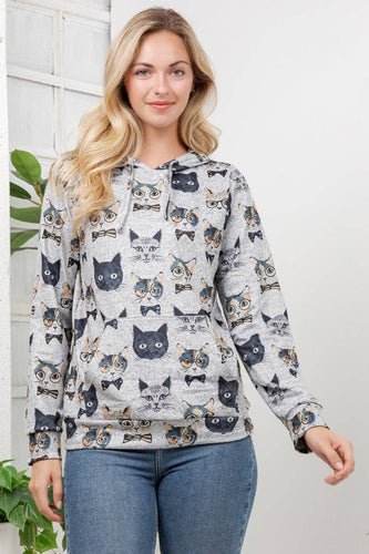 Cat Faces Hoodie
