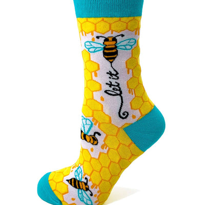 Let it Bee Ladies' Crew Socks