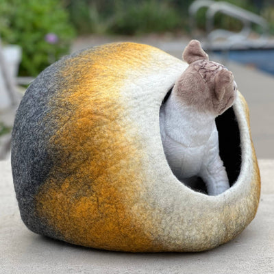 Rainbow Wool Cat Cave