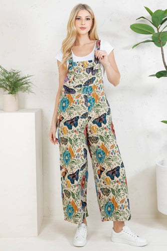 Butterfly Tapestry Overalls