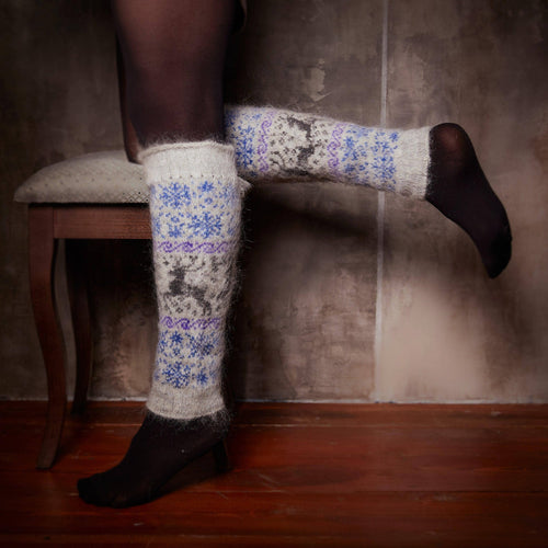 Crystal Dream Goat Wool Leg Warmers