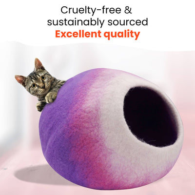 Rainbow Wool Cat Cave