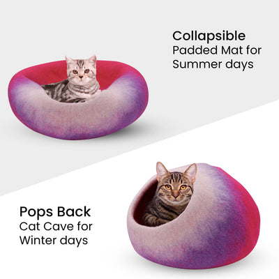Rainbow Wool Cat Cave
