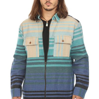 Ombre Striped Shacket