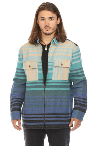 Ombre Striped Shacket