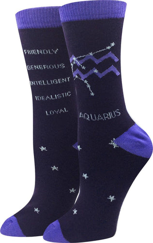 Aquarius Zodiac Socks