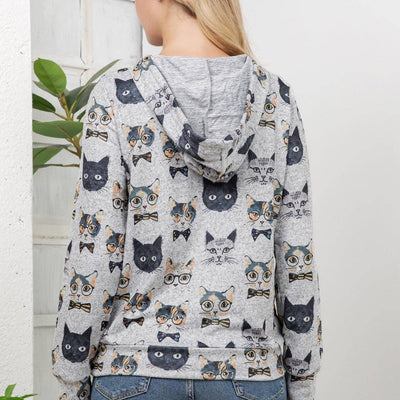 Cat Faces Hoodie