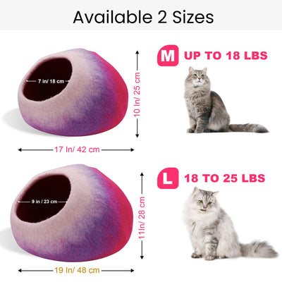Rainbow Wool Cat Cave