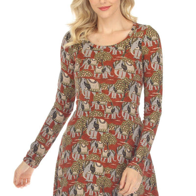 Elephant Skater Dress