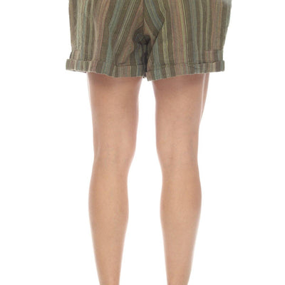 Striped Cotton Shorts