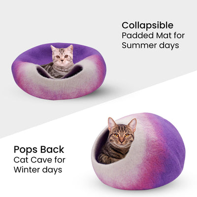 Rainbow Wool Cat Cave