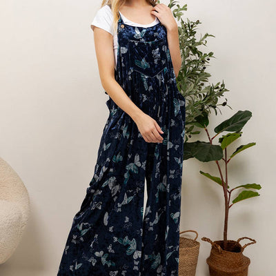 Velvet Butterfly Overalls