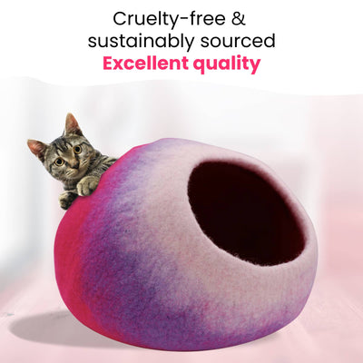 Rainbow Wool Cat Cave