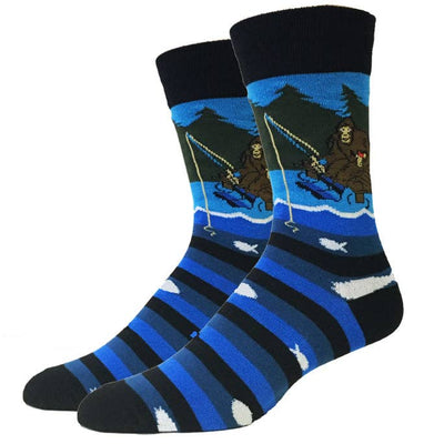 Fishing Bigfoot Socks