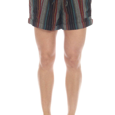 Striped Cotton Shorts