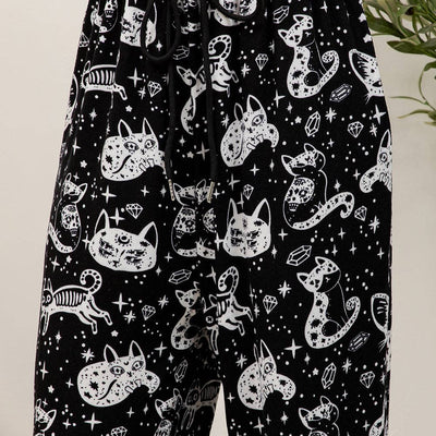 Retro Cat Joggers