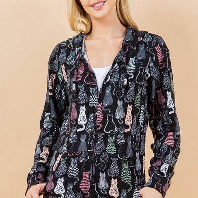 Cat Plus Size Hoodie