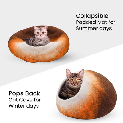 Rainbow Wool Cat Cave