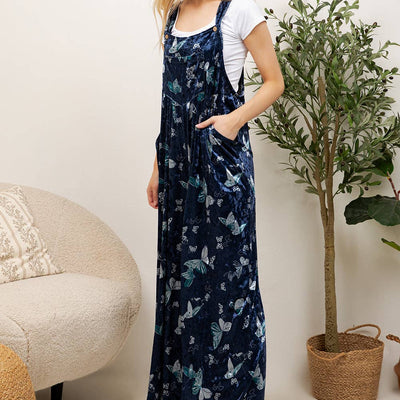 Velvet Butterfly Overalls