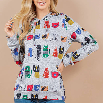 Colorful Cat Hoodie
