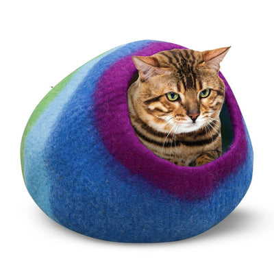 Rainbow Wool Cat Cave