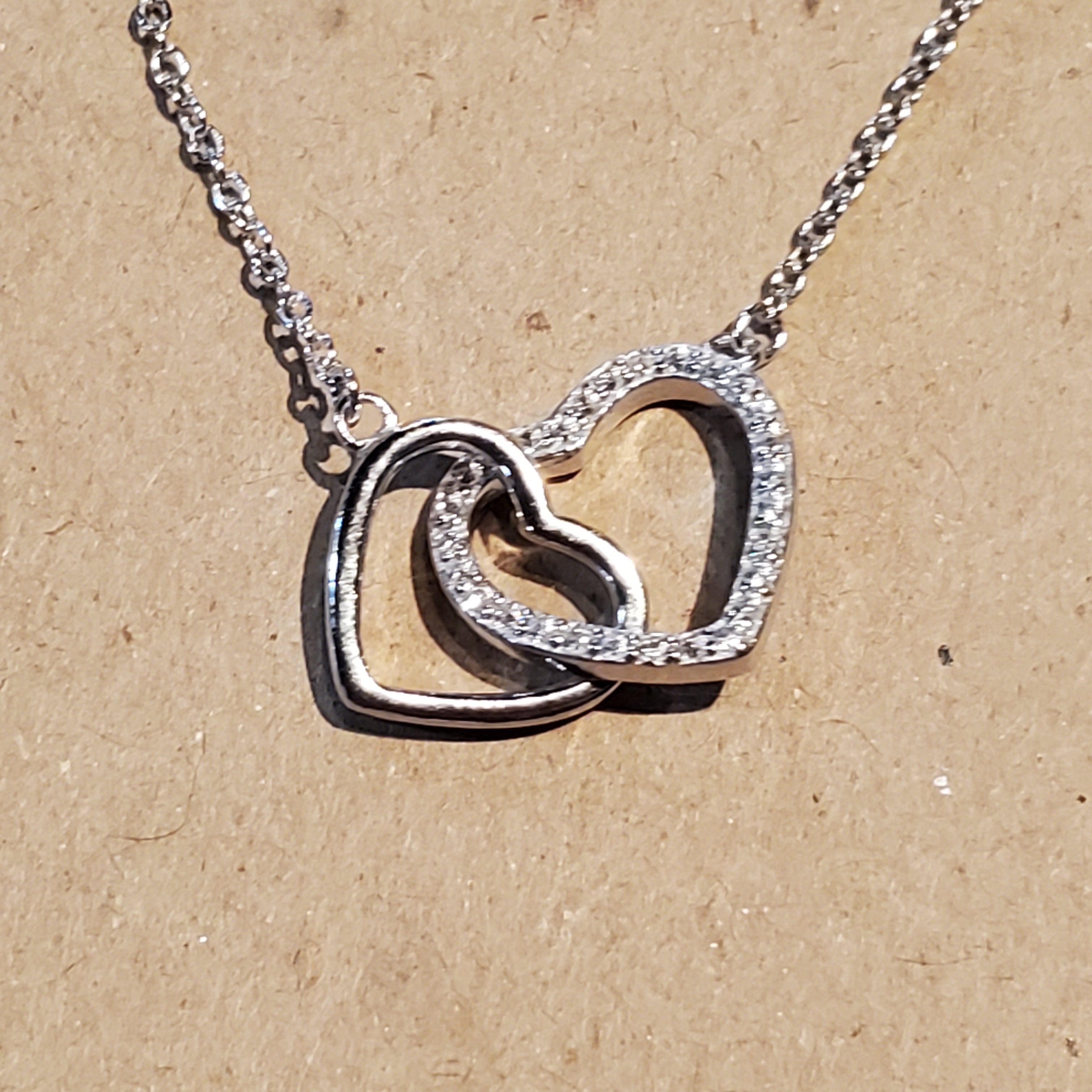 925 Sterling Silver Ring CZ Heart Necklace – Bridge Street
