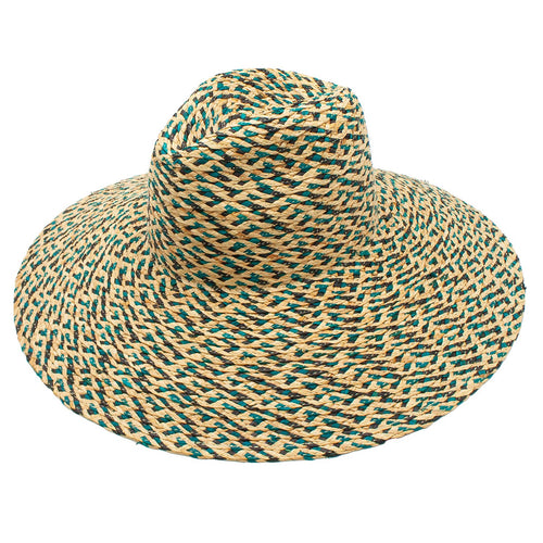 Inca Raffia Straw Extra Wide Brim Sun Beach Resort Hat