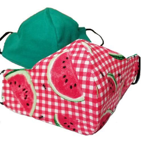 Watermelon Picnic Triple Layer Face Mask