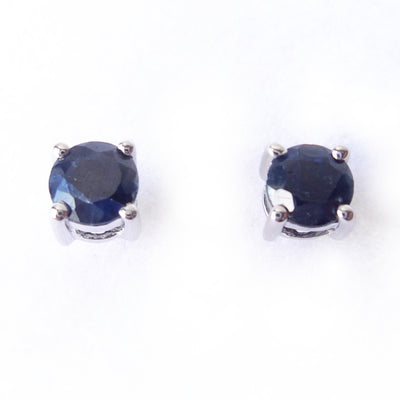 Sapphire 925 Sterling Silver September Birthstone Earrings