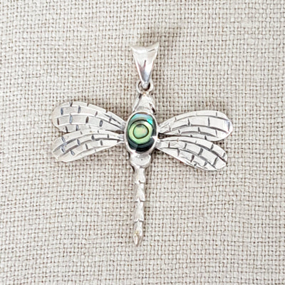 Dragonly Abalone .925 Sterling Silver Pendant from Bali