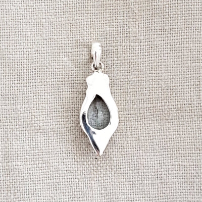 Blue Topaz .925 Sterling Silver Pendant from Bali