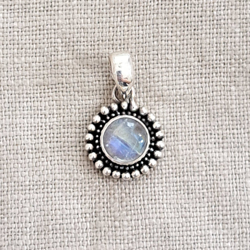 Moonstone .925 Sterling Silver Pendant from Bali