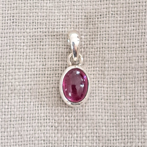 Ruby .925 Sterling Silver Necklace from Bali